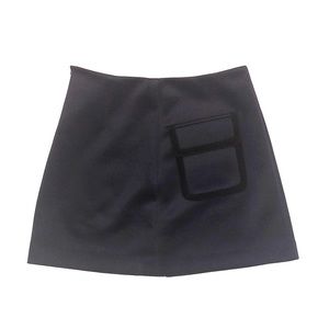 Navy blue mini skirt